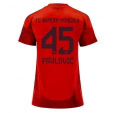 Bayern Munich Aleksandar Pavlovic #45 Hjemmedrakt Kvinner 2024-25 Kortermet